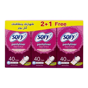 Sofy Pantyliner Daily Clean & Pure Scented 120Pieces
