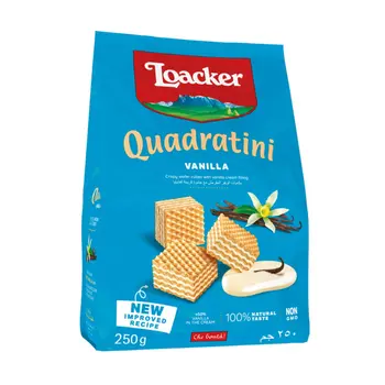 Loacker Quadratini Vanilla Wafer Cubes 250g