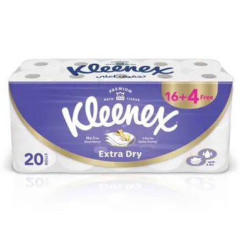 Kleenex Cottonelle Extra Dry Toilet Tissue 20Rolls