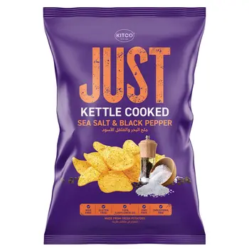 KITCO Sea Salt & Black Pepper Chips 150g