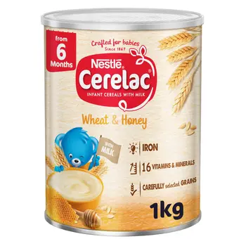 نستله سيريلاك طعام أطفال بالقمح والعسل 1كيلو
