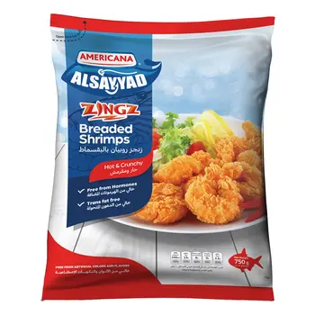 Americana Al Sayyad Hot & Crunchy Breaded Shrimps 750g