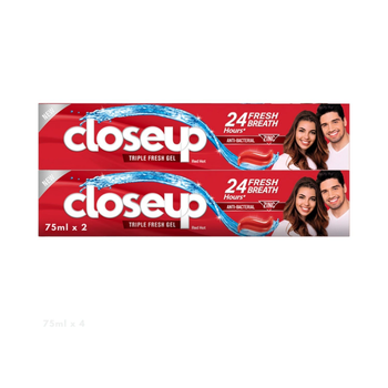 Closeup Everfresh Red Hot Toothpaste 2x75ml