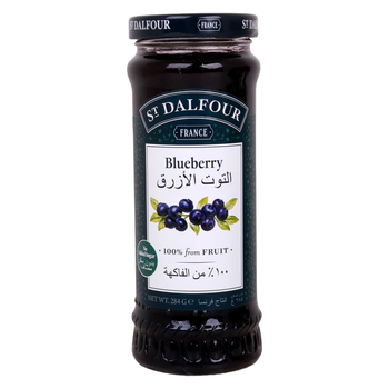 St Dalfour Wild Blueberry No Sugar Added Jam 284g