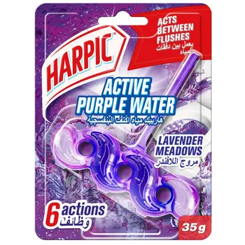 Harpic Active Purple Water Toilet Rim Block 35g