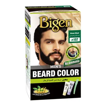 Bigen Brown Black Men's Beard Color No Ammonia 1Pieces