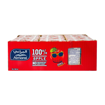 المراعي نكتار تفاح بدون مواد حافظة 18×140مل