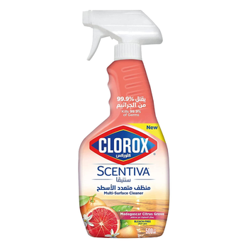 Clorox Scentiva Multi Surface Spray Cleaner Madagascar Citrus Grove Bleach Free 500Ml