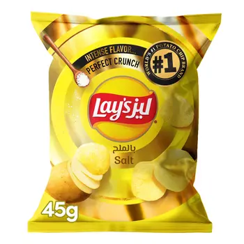 ليز رقائق البطاطس بالملح 45جرام