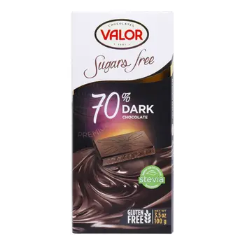 Valor Sugar-Free 70% Dark Chocolate 100g
