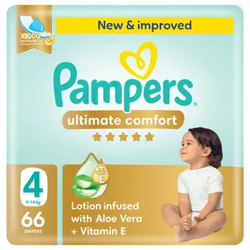 Pampers Ultimate Comfort Taped Diapers 66Pieces