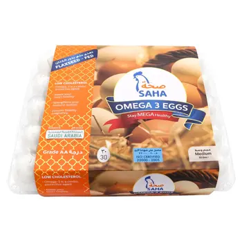 Saha Omega 3 White Eggs 30Pieces