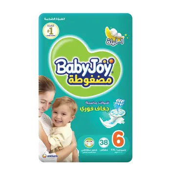 Babyjoy Junior Size 6 Diapers 38 Pieces