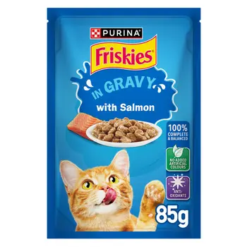Purina Friskies Salmon Chunks Wet Cat Food 85g