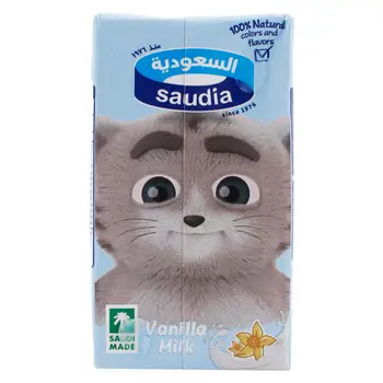 Saudia Vanilla UHT Milk 125Ml