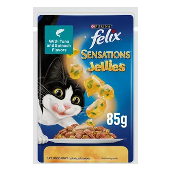 Felix Sensations Tuna & Spinach Cat Food 85G