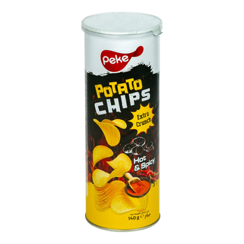 Peke Extra Crunch Hot & Spicy Potato Chips 140g
