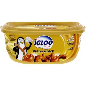 Igloo Butterscotch Ice Cream 1L
