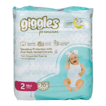 Giggles Premium Baby Diaper Mini 70 Pieces