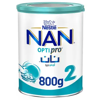 نستلة نان اوبتي برو المرحلة 2 تركيبة غذائية من 6 أشهر الى 12 شهر 800جرام