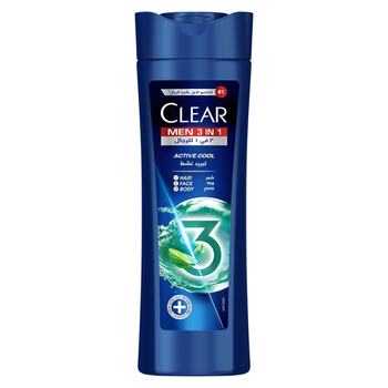 Clear 3In1 Shampoo For Men Active Cool 400Ml