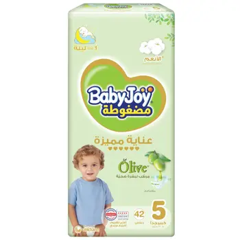 BabyJoy Healthy Skin Diapers with Olive Oil Size 5 42Pieces