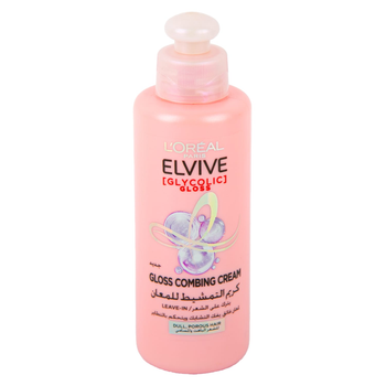 L'Oréal Paris Elvive  Glycolic Gloss Detangling Cream For Dull Hair 200Ml