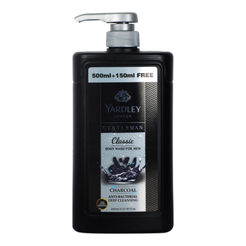 Yardley Gentleman Charcoal Body Wash 650ml