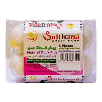 Sulthana Green Farm Natural Duck Eggs 6 pcs