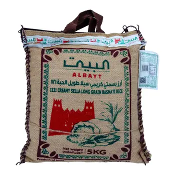 البيت أرز بسمتي كريمي سيلا طويل القطعة 5كيلو