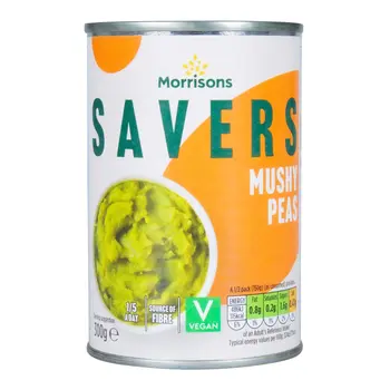 Morrisons Savers Mushy Peas Vegan 300g