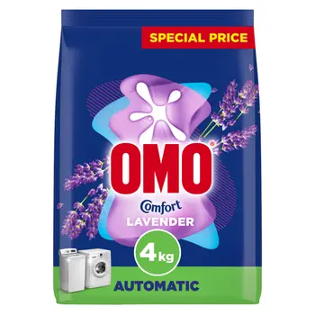 Omo Automatic Powder Laundry Detergent Lavender 4Kg
