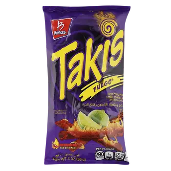Takis Fuego Pepper Lime Snacks 56g