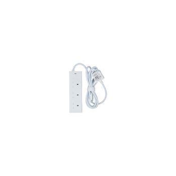 Alfanar White Extension Cord With 3 Outlets 3M