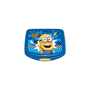 First Kid Minions Blue Kids Lunch Box 6x14x17cm