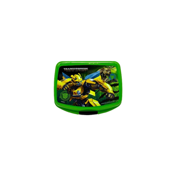 First Kid Transformers Green Lunch Box for Kids 6x14x17cm