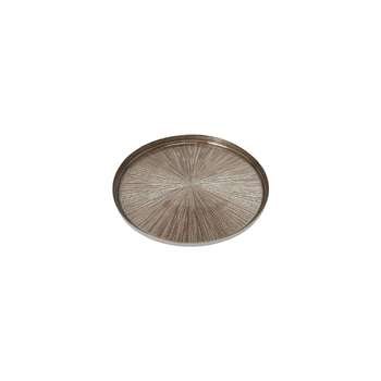Saco Elegant Round Champagne Glass Dinner Plate 28cm