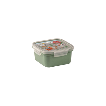 Snips Green-Clear Square Lunch Box 0.8L