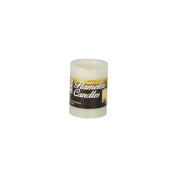 Blazing Ledz White Scented Flameless Candle 4 Inches