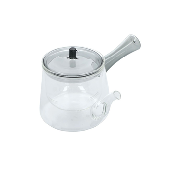 BIEN SERVI Clear-Grey Glass Tea Pot 600ml