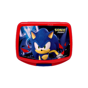 First Kid Sonic Prime Red Lunch Box for Kids 6x14x17cm