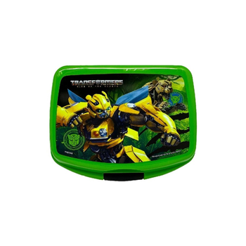 First Kid Transformers Green Lunch Box for Kids 6x14x17cm
