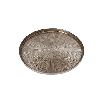Saco Elegant Round Champagne Glass Dinner Plate 28cm