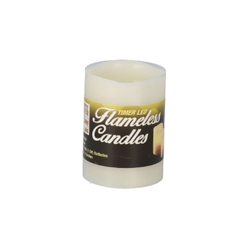 Blazing Ledz White Scented Flameless Candle 4 Inches
