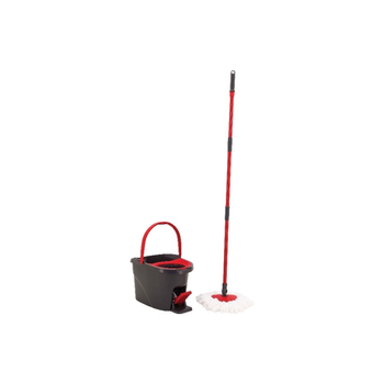 Vileda Easy Wring And Clean Turbo Mop And Bucket Set Grey 11Pieces