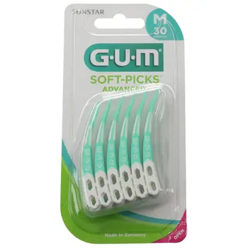 Sunstar G.U.M Soft-Picks Silicone Interdental Picks Medium 30Pieces