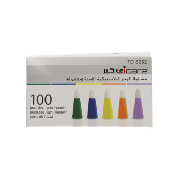 أكير لانسيت يمكن التخلص منه 100قطعة