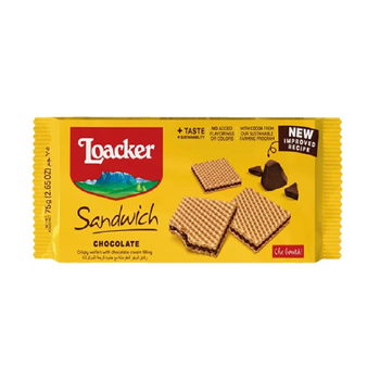 Loacker Sandwich Chocolate Wafer 75g
