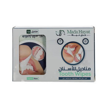مادا حياة مناديل مبللة للأسنان 12قطعة