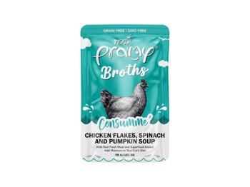 Pramy Wet Cat Food Chicken Spinach & Pumpkin Flakes Soup 40g
